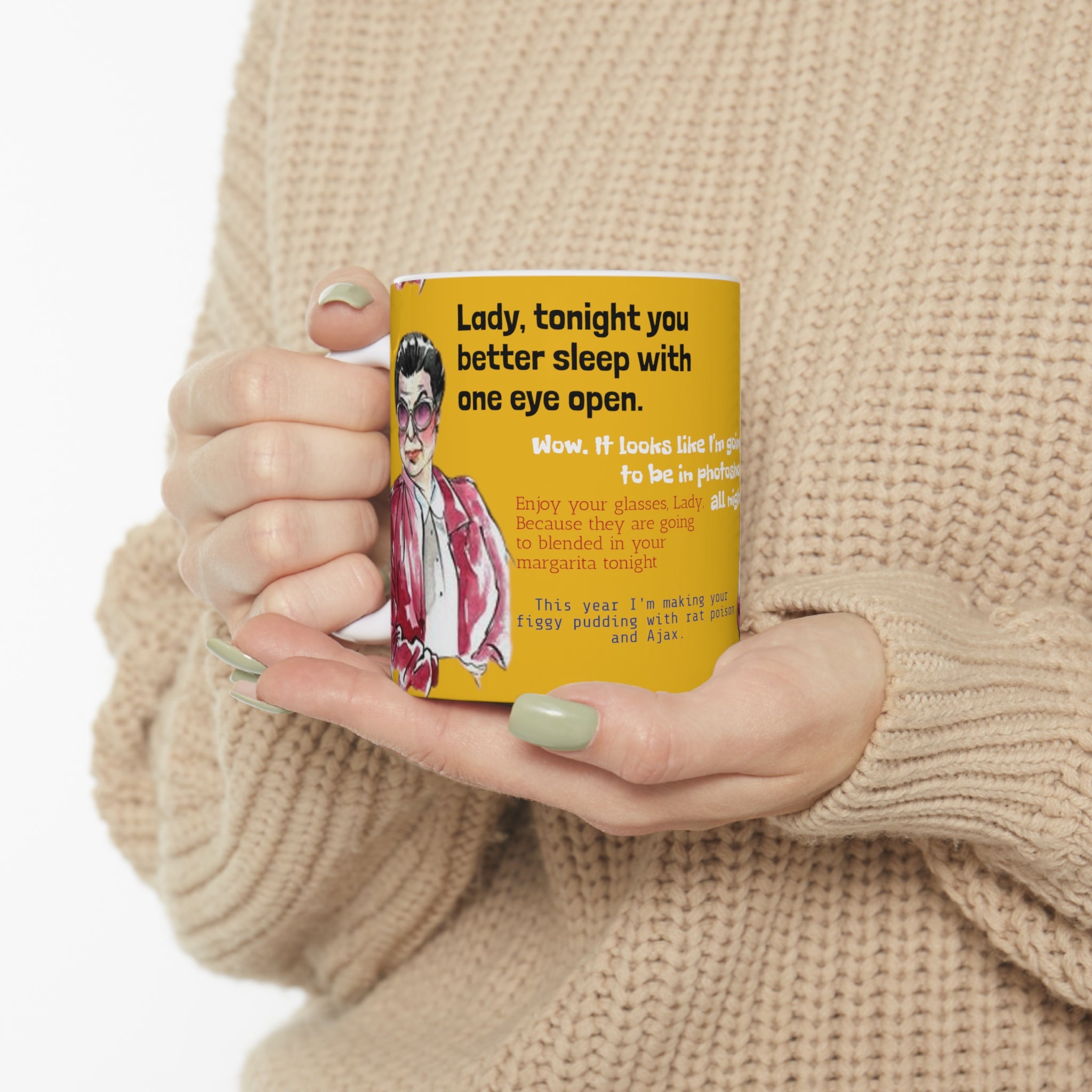 Will and Grace Rosario Quotes-  White Ceramic Mug - Creations by Chris and Carlos